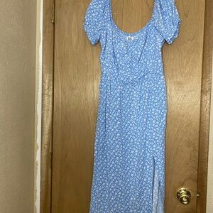 Hollister Blue Midi Dress